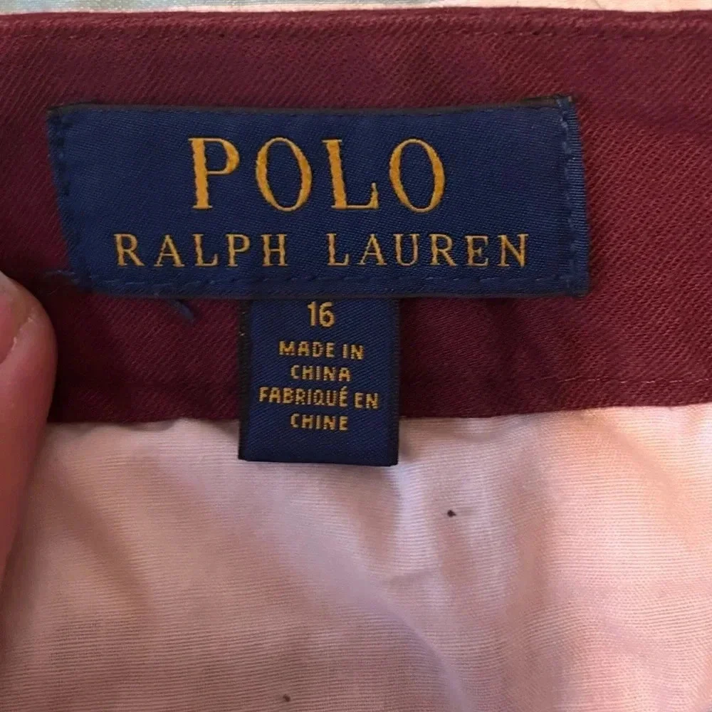 Ralph Lauren 16 Maroon Slacks